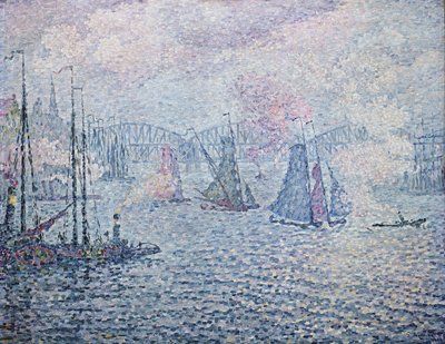 De Haven van Rotterdam, of De Dampen, 1906 door Paul Signac